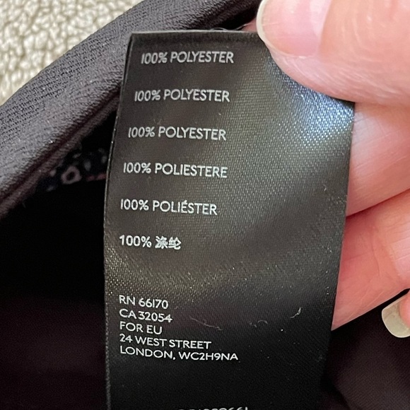 By Anthropologie Sasha button fly high waist tapered leg black trousers size 8 - Picture 13 of 16